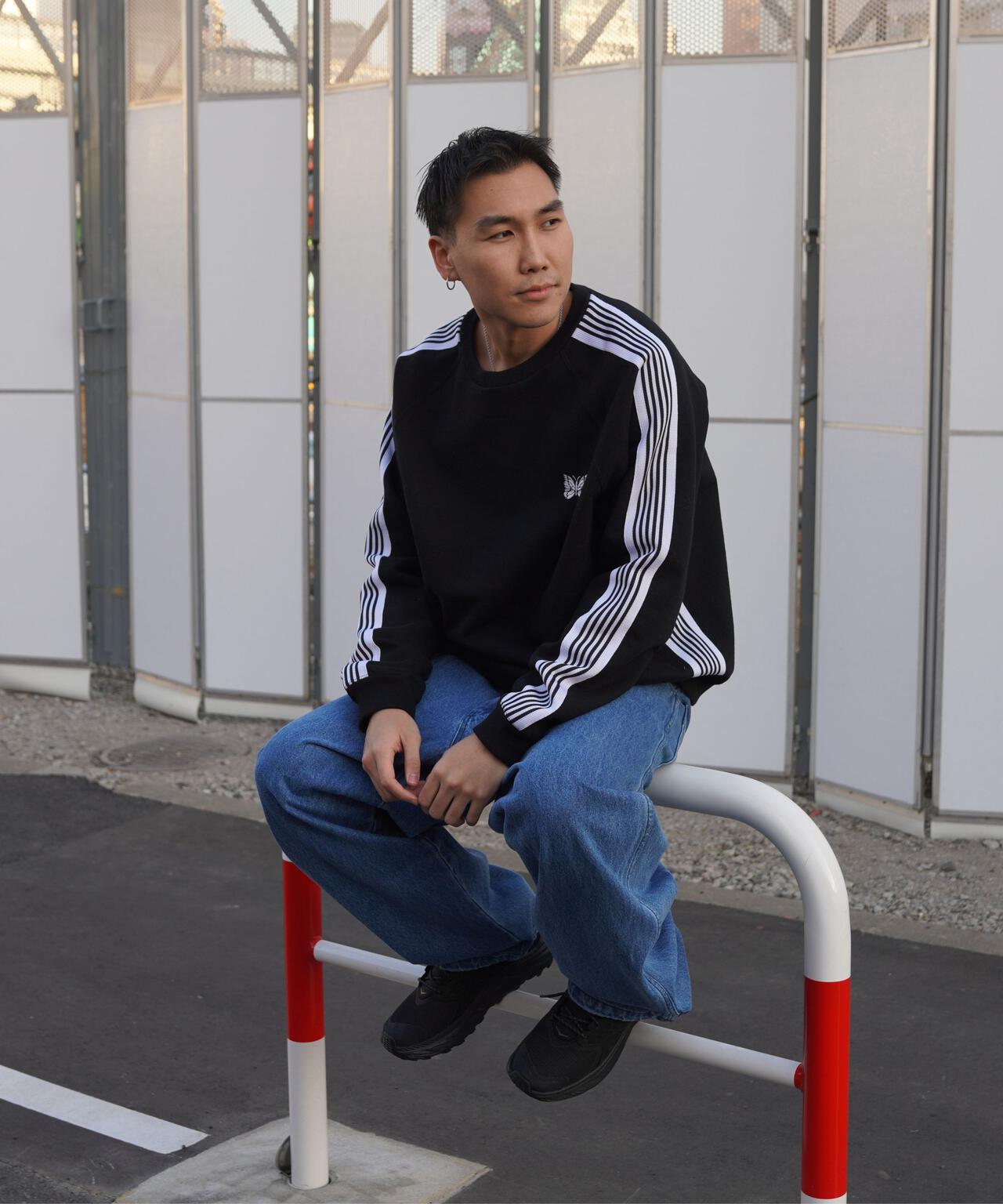 Needles/ニードルズ 別注Track Crew Neck Shirt - Cotton Jersey