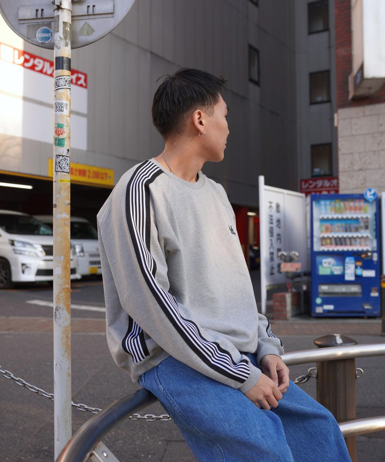 Needles/ニードルズ 別注Track Crew Neck Shirt - Cotton Jersey