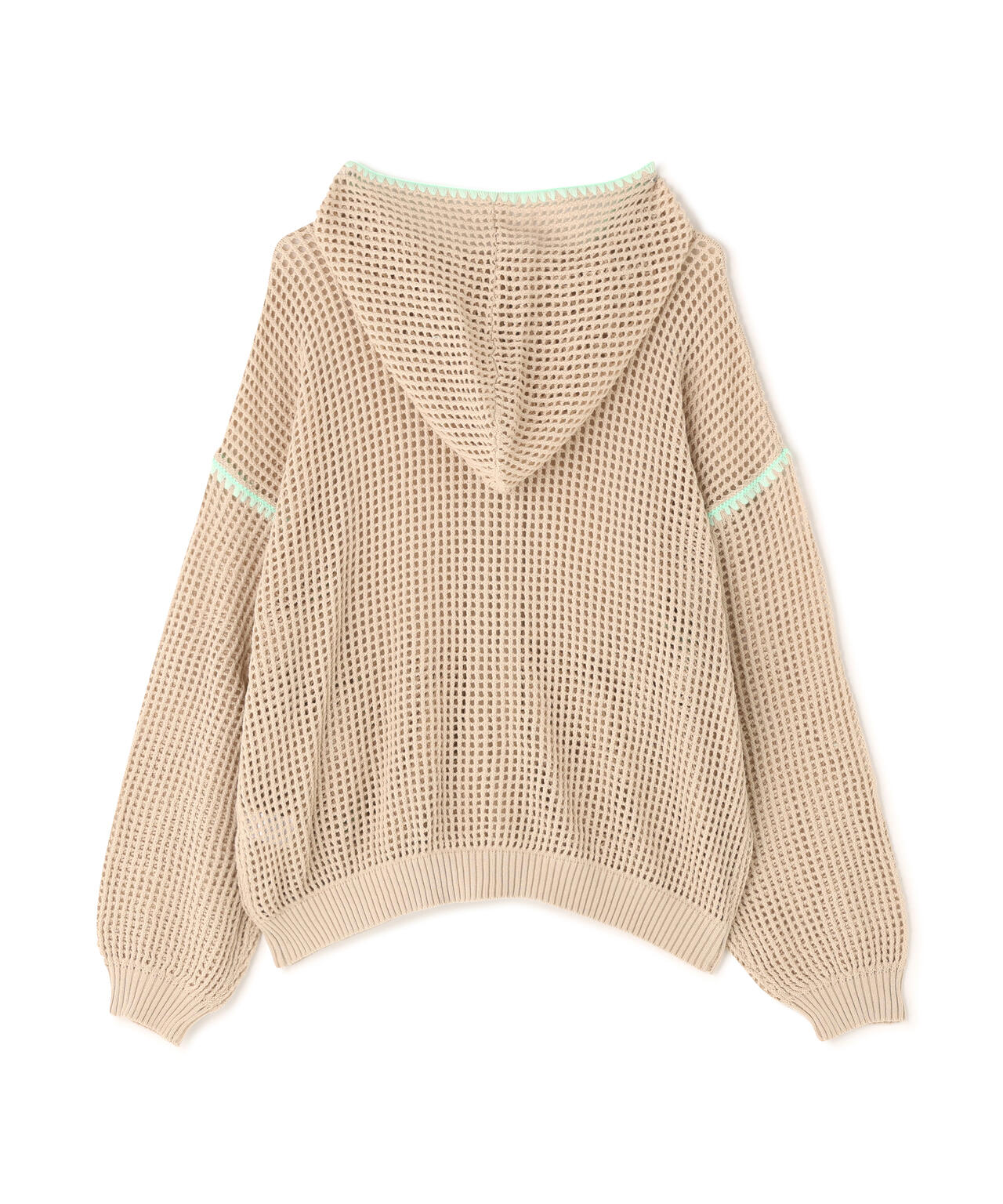 B omnivore/ビーオムニボー HAND - STITCH MESH HOODIE