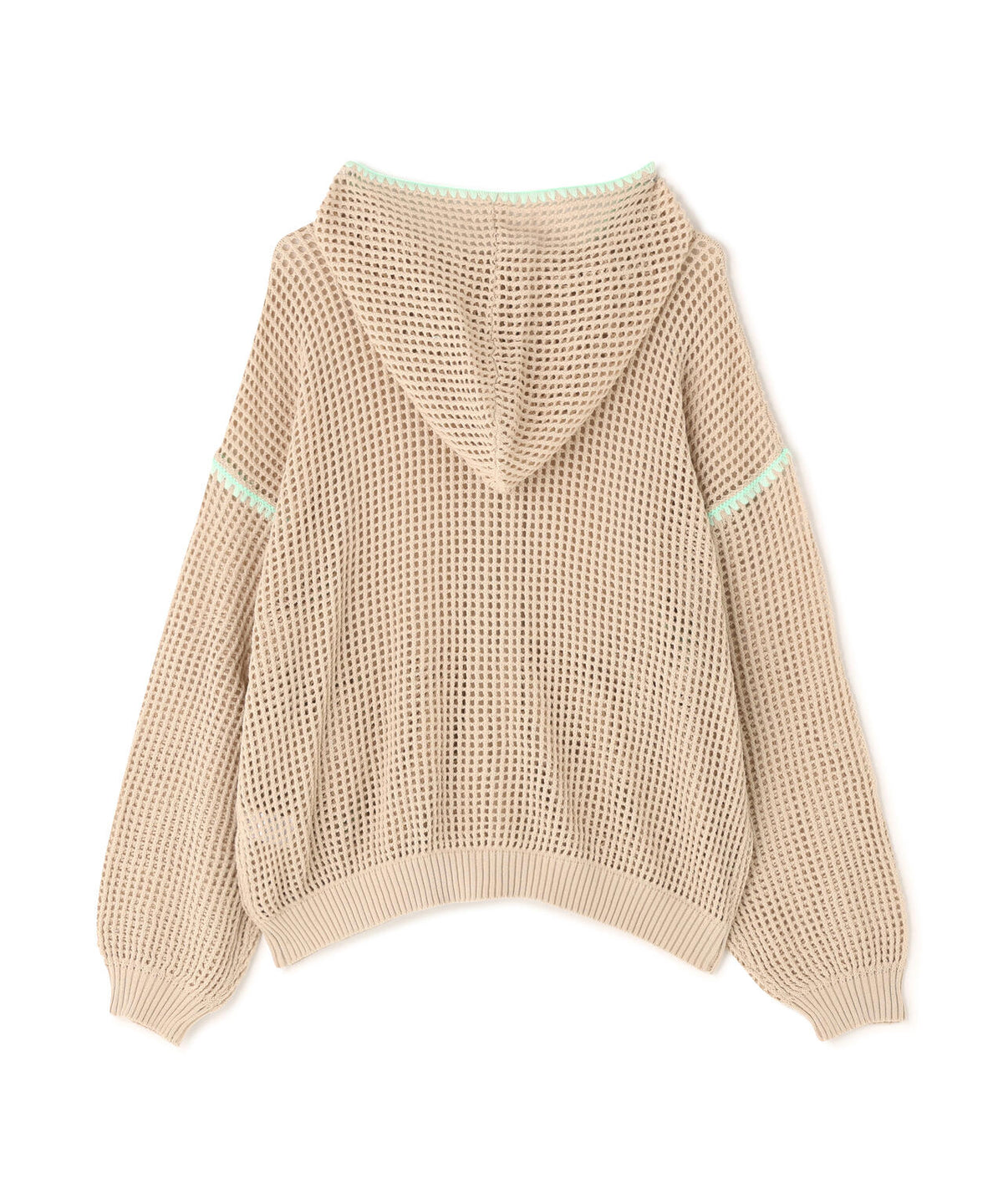 B omnivore/ビーオムニボー HAND - STITCH MESH HOODIE