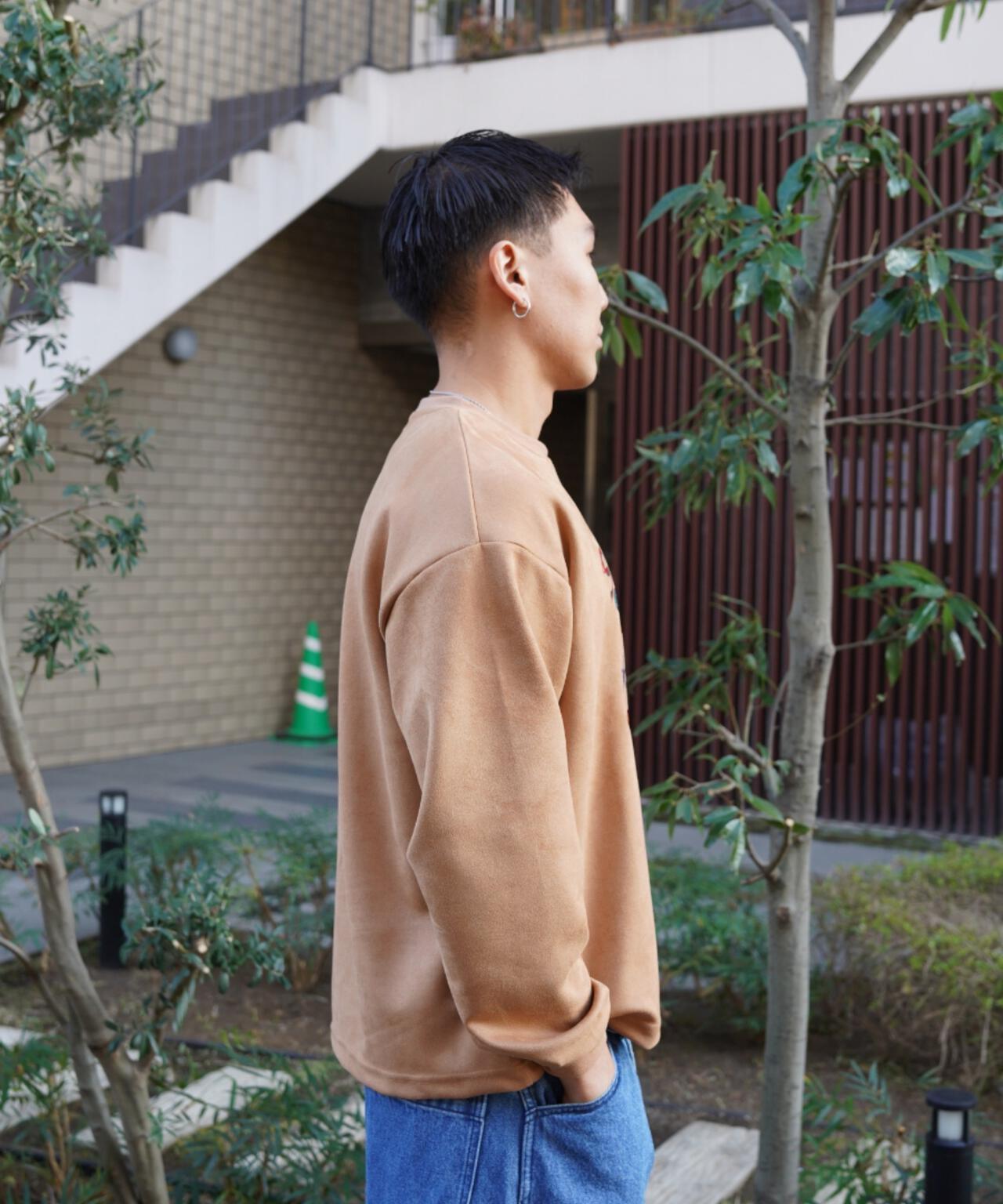 B omnivore/ビーオムニボー SUEDE TIGER L/S PO