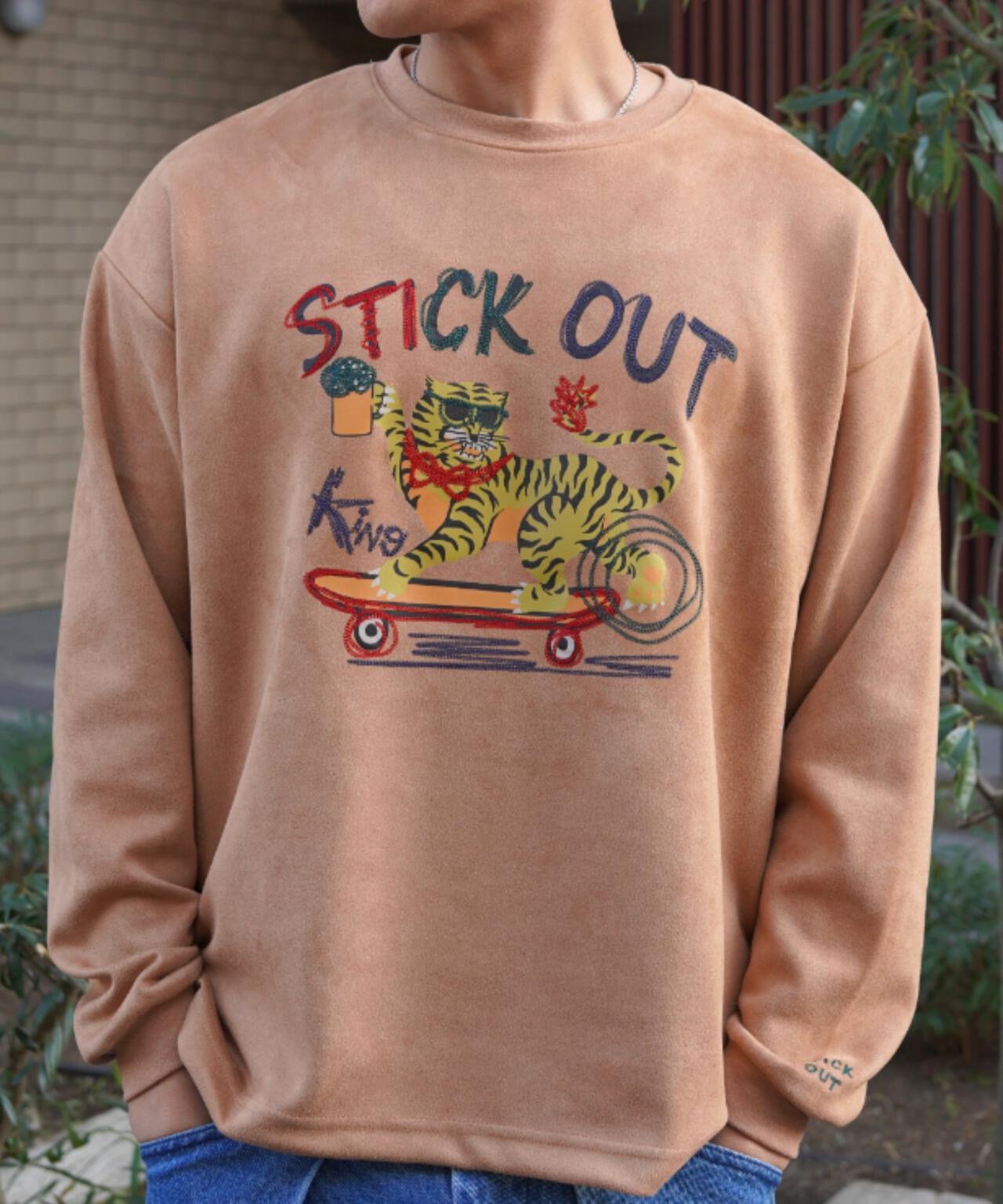 B omnivore/ビーオムニボー SUEDE TIGER L/S PO