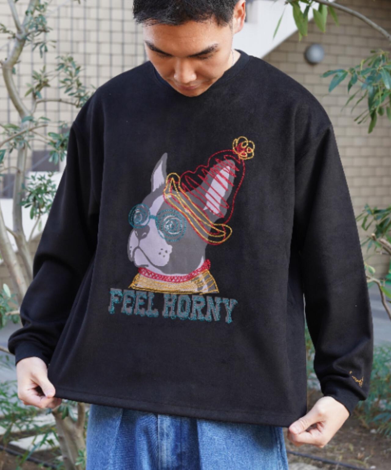 B omnivore/ビーオムニボー SUEDE DOG L/S PO