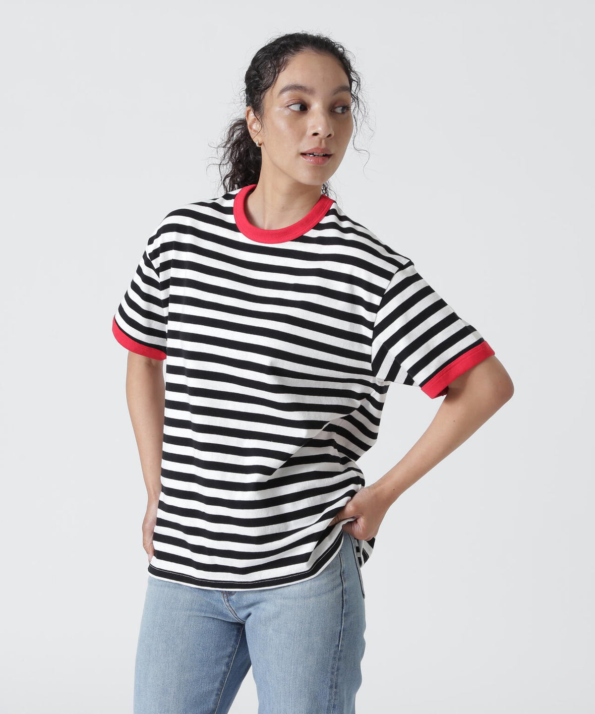 soglia/ソリア AMERICAN DRY BORDER TEE