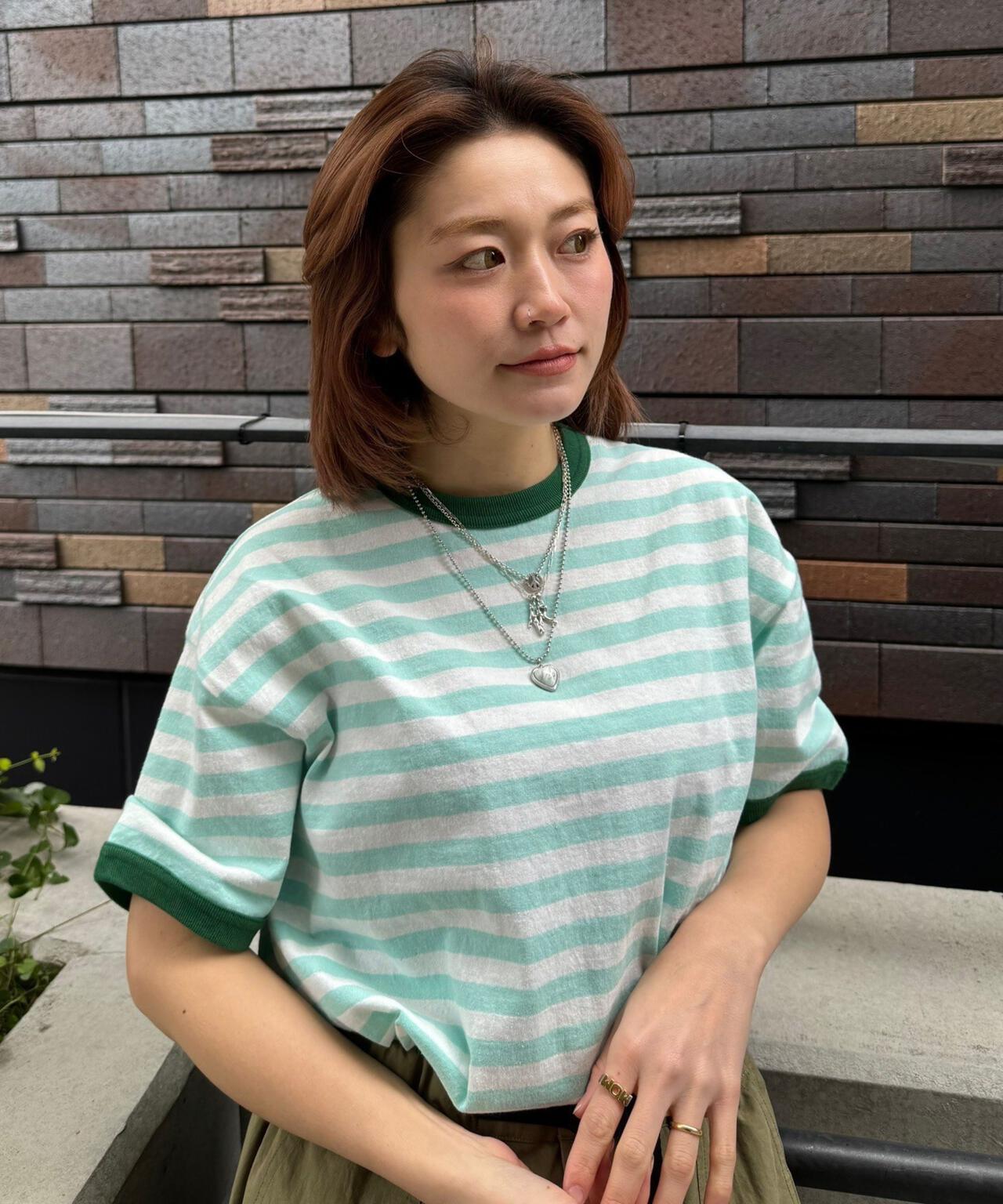 soglia/ソリア AMERICAN DRY BORDER TEE
