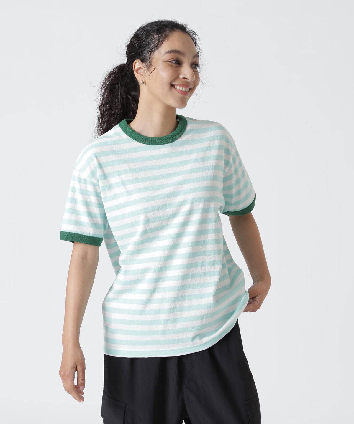 soglia/ソリア AMERICAN DRY BORDER TEE