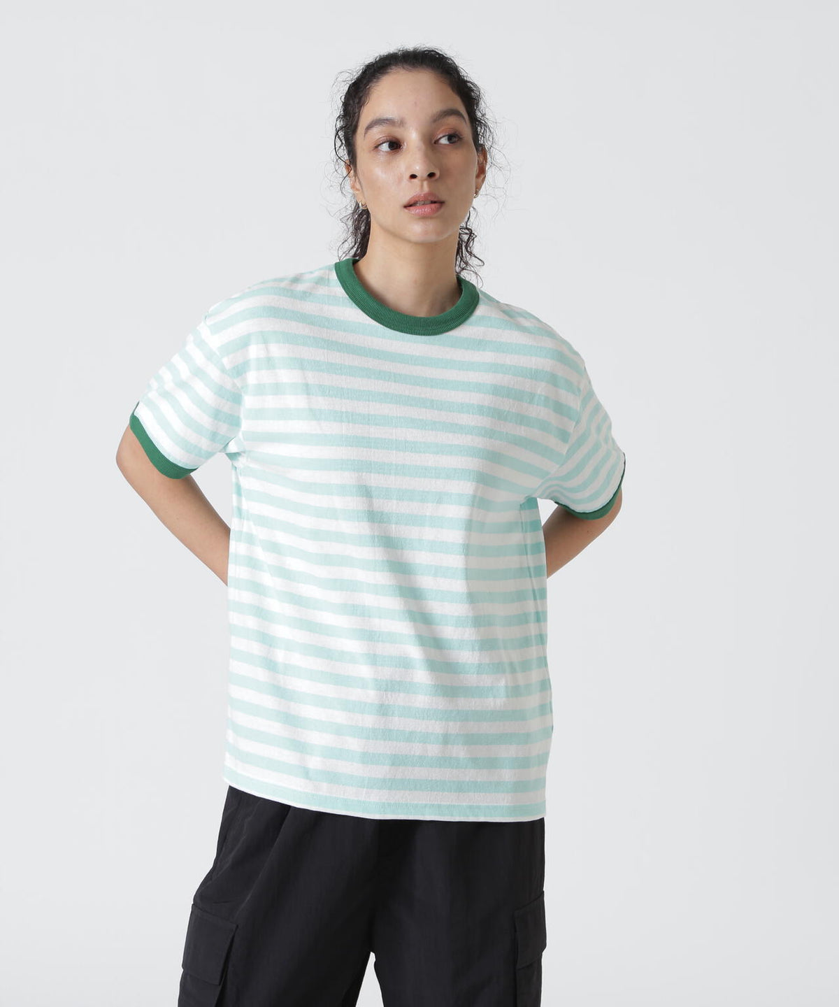 soglia/ソリア AMERICAN DRY BORDER TEE
