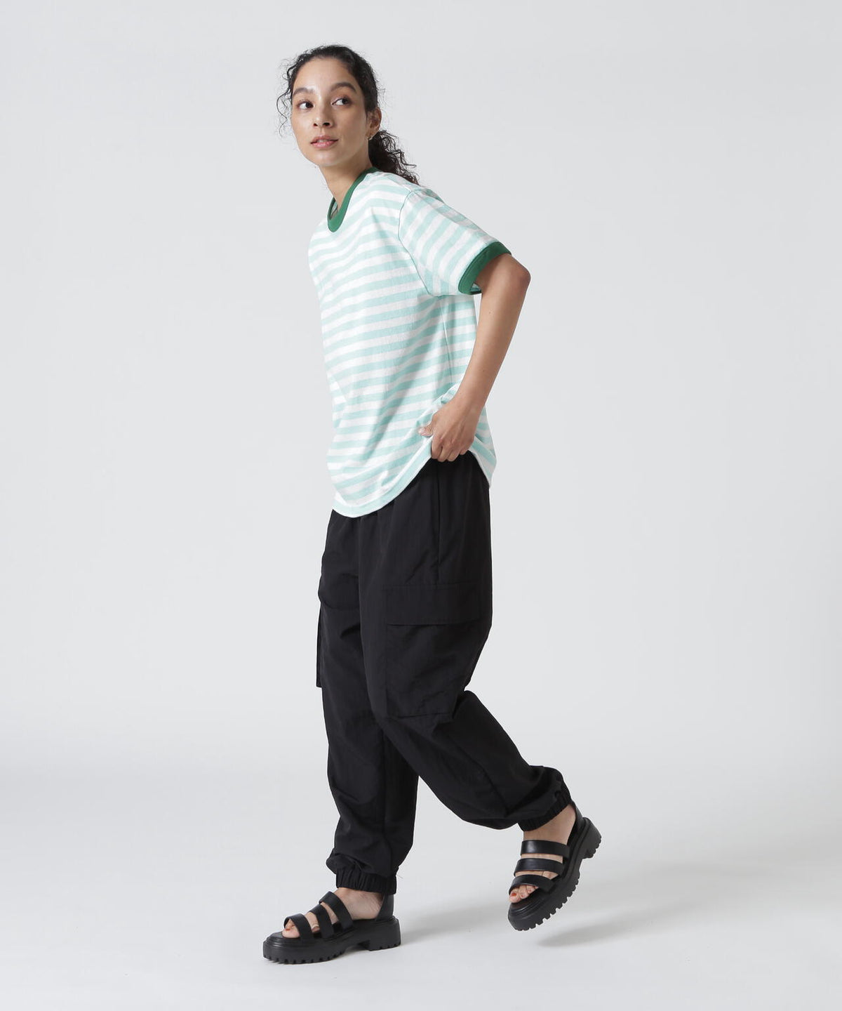 soglia/ソリア AMERICAN DRY BORDER TEE