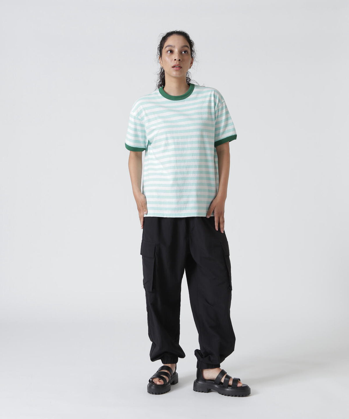 soglia/ソリア AMERICAN DRY BORDER TEE