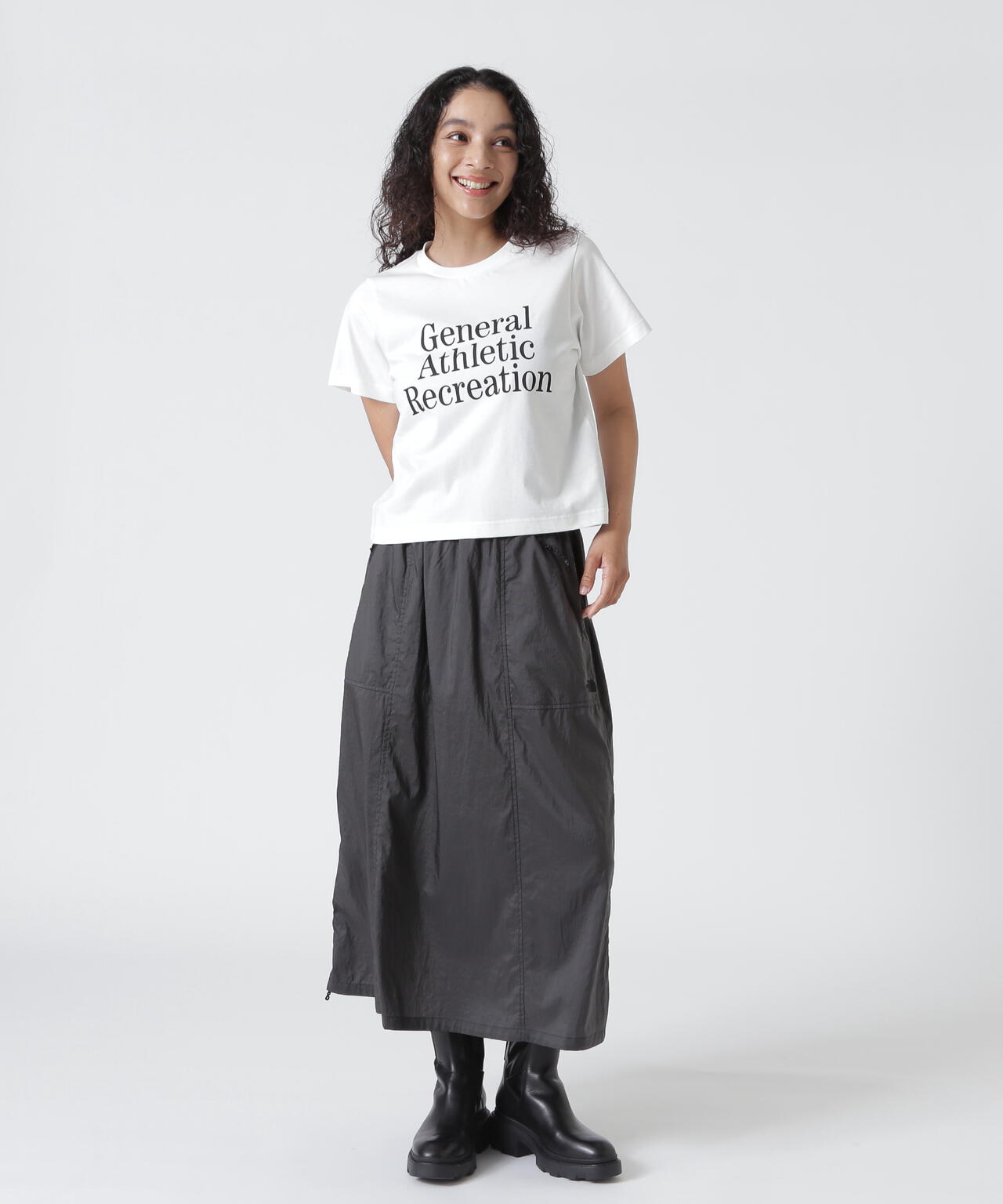 THE NORTH FACE/ザ・ノース・フェイス GAR Typographic White S/S Tee NT32666