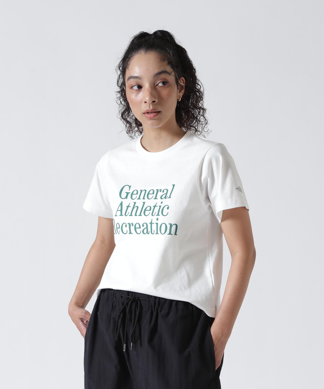 THE NORTH FACE/ザ・ノース・フェイス GAR Typographic White S/S Tee NT32666