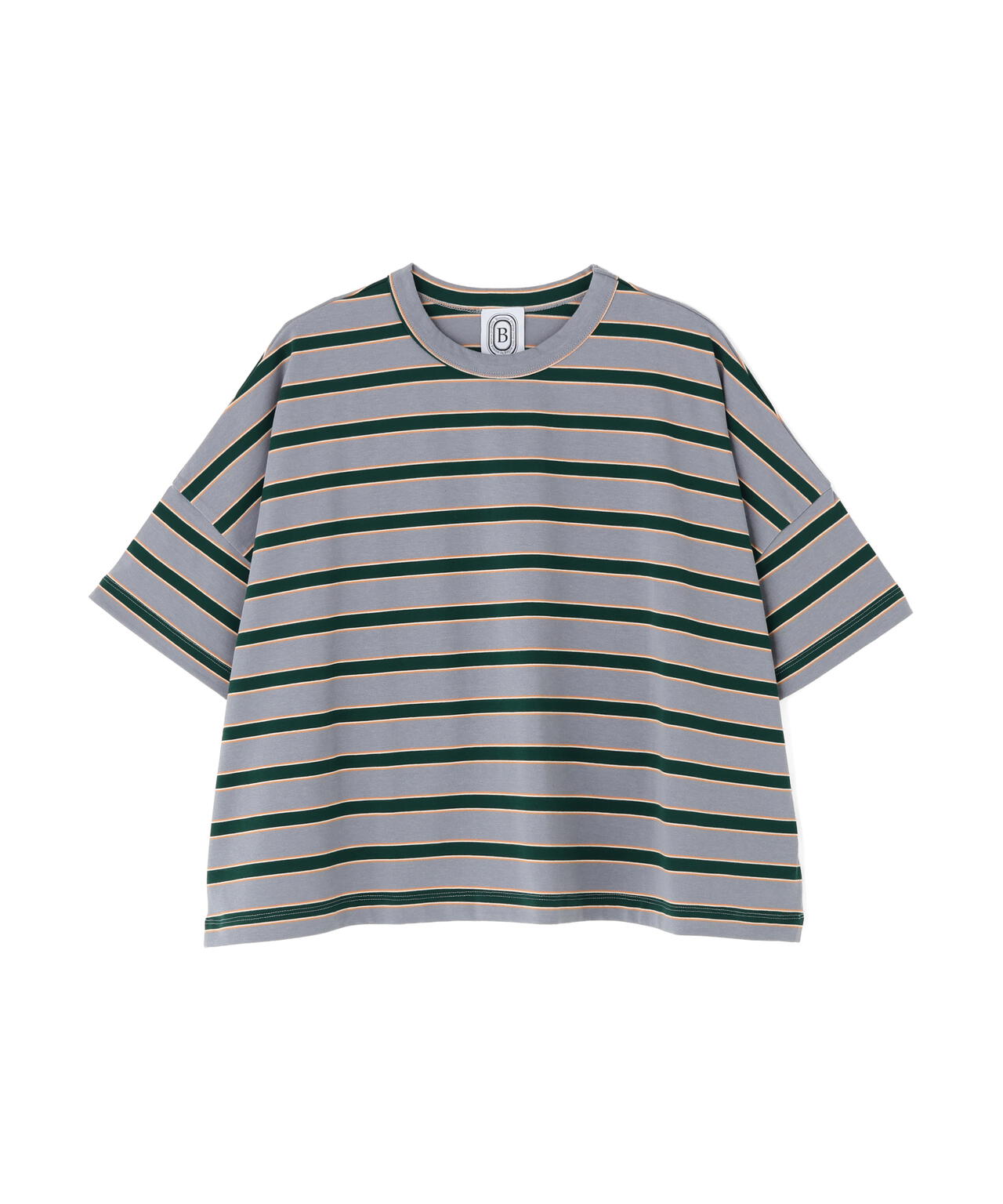 B omnivore/ビーオムニボー 天竺ボーダーワイドTEE WOMEN'S