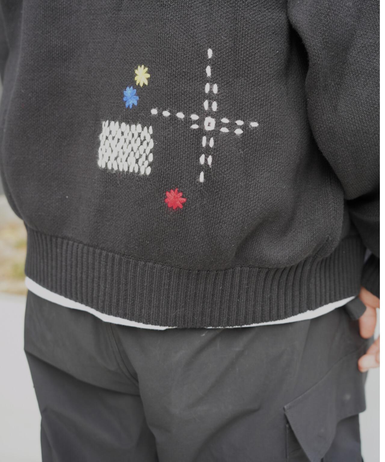 B omnivore/ビーオムニボー HAND STITCH CARDIGAN ハンドステッチカーディガン