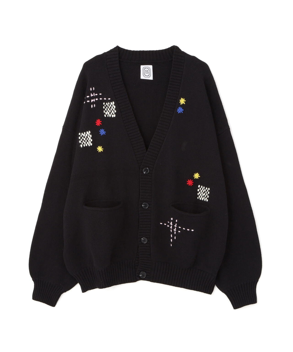B omnivore/ビーオムニボー HAND STITCH CARDIGAN ハンドステッチカーディガン