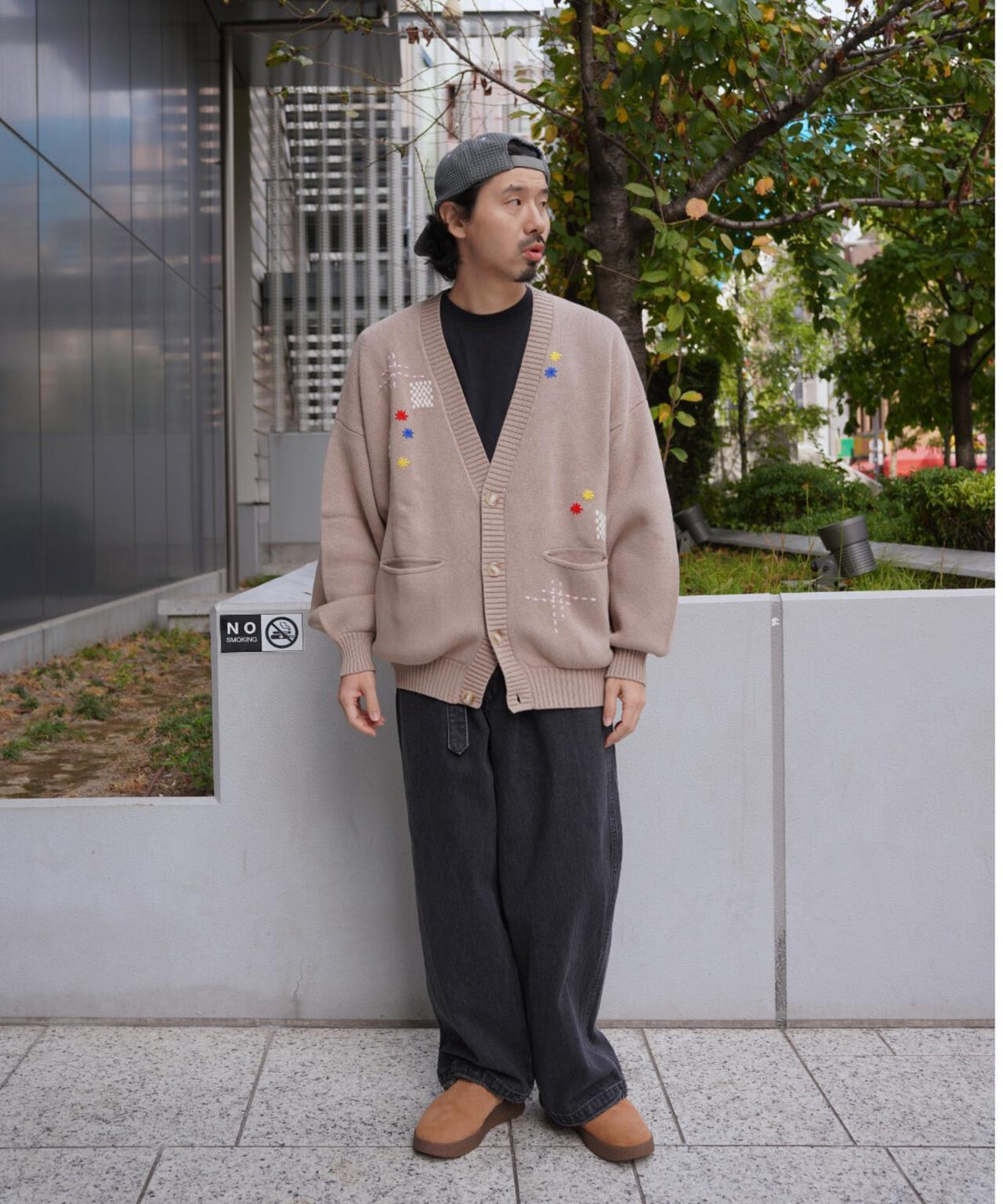 B omnivore/ビーオムニボー HAND STITCH CARDIGAN ハンドステッチカーディガン