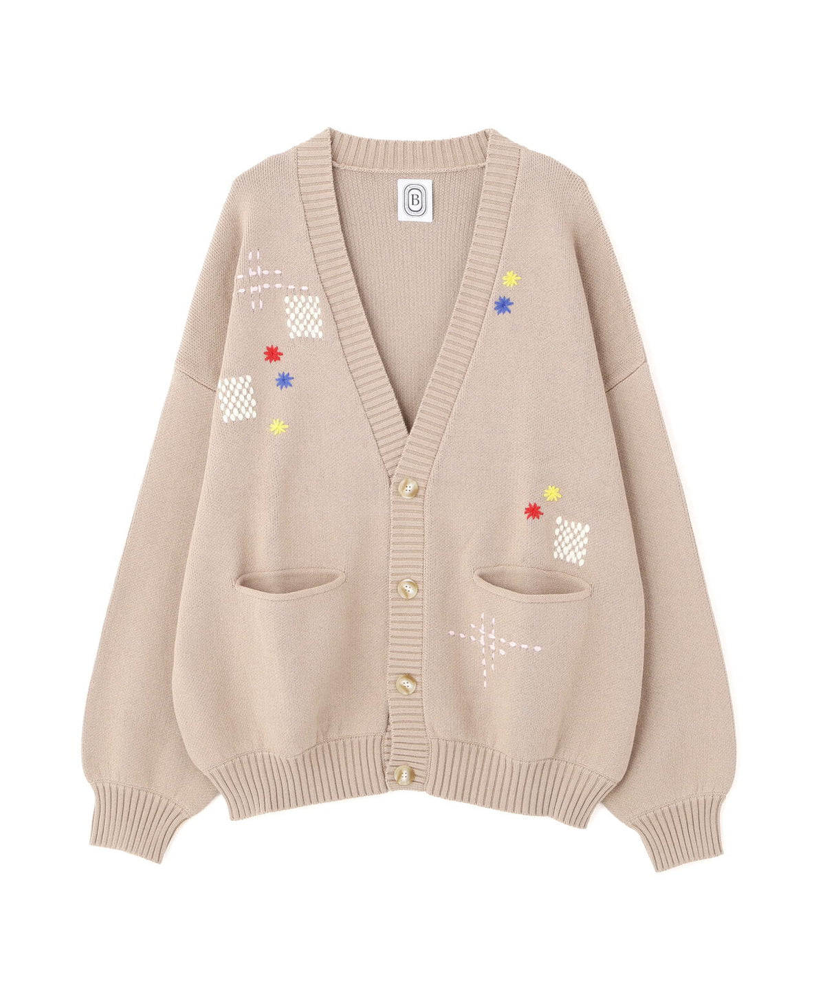 B omnivore/ビーオムニボー HAND STITCH CARDIGAN ハンドステッチカーディガン