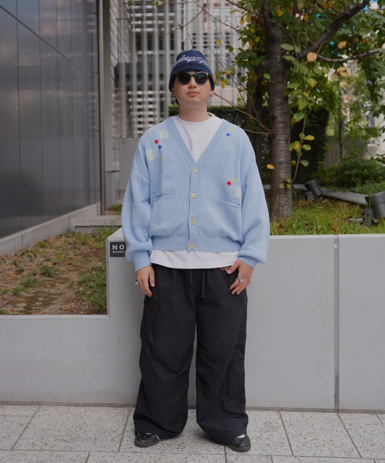 B omnivore/ビーオムニボー HAND STITCH CARDIGAN ハンドステッチカーディガン