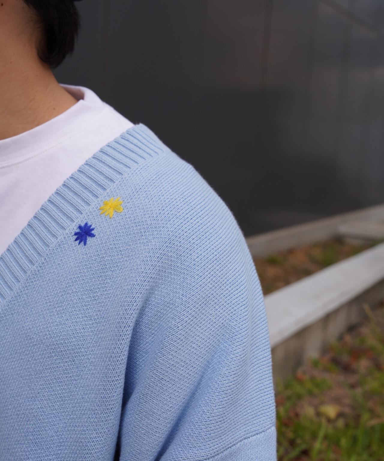 B omnivore/ビーオムニボー HAND STITCH CARDIGAN ハンドステッチカーディガン