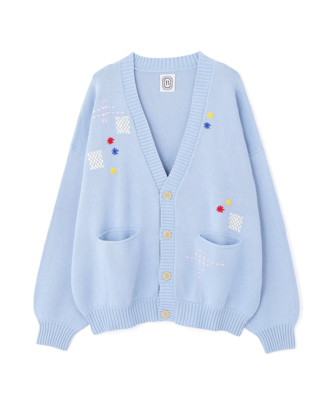B omnivore/ビーオムニボー HAND STITCH CARDIGAN ハンドステッチカーディガン