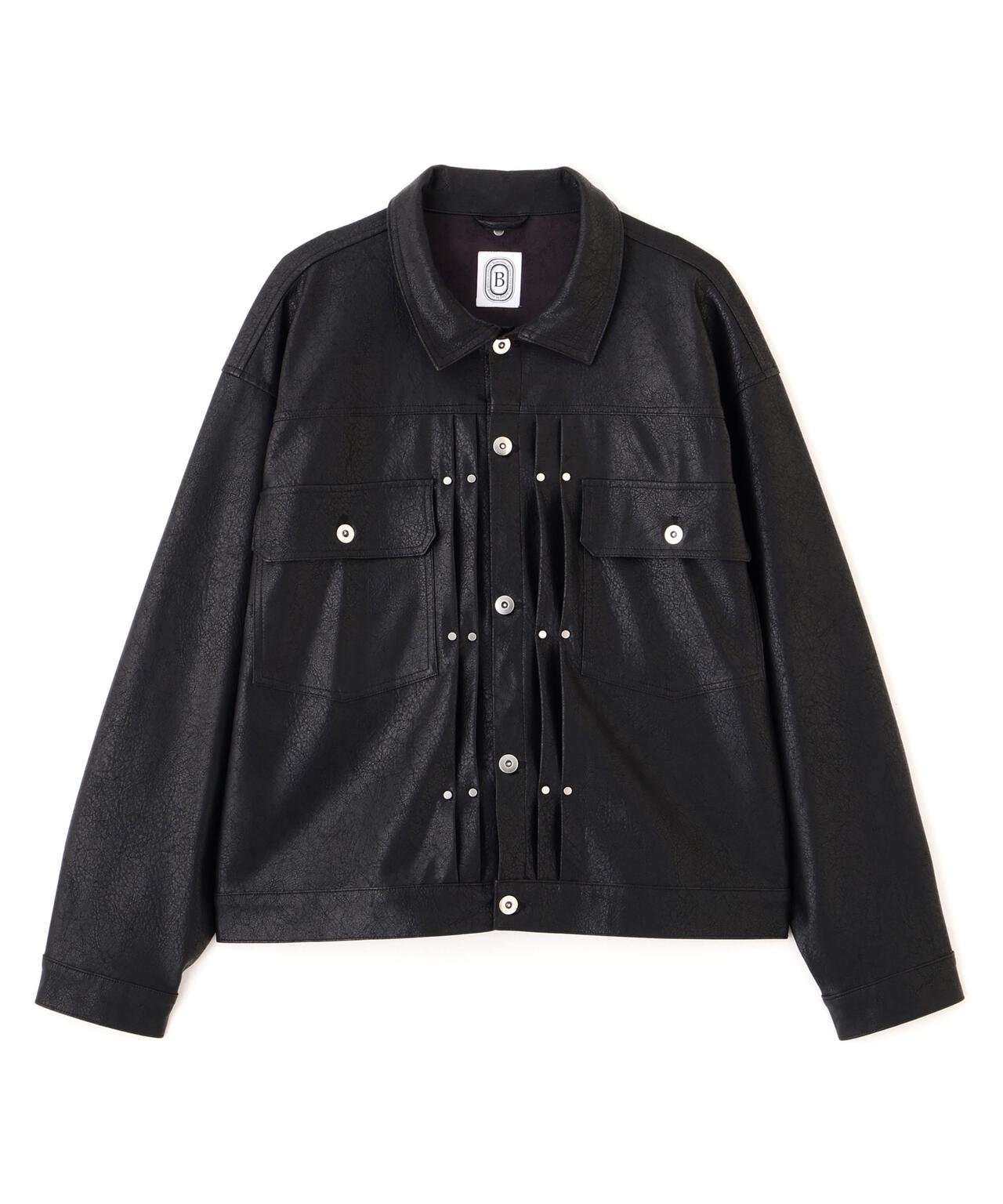 B omnivore/ビーオムニボー FAUX LEATHER BLOUSON