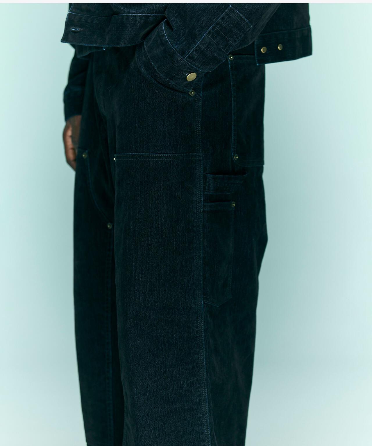 B omnivore/ビーオムニボー FLOCKY DENIM W KNEE PANTS フロッキーデニムダブルニーパンツ