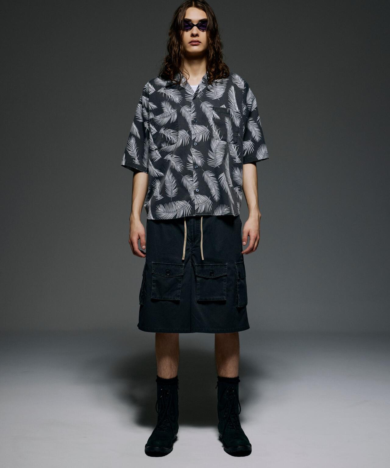 B omnivore/ビーオムニボー PIGMENT WIND CLOTH W CARGO SHORTS