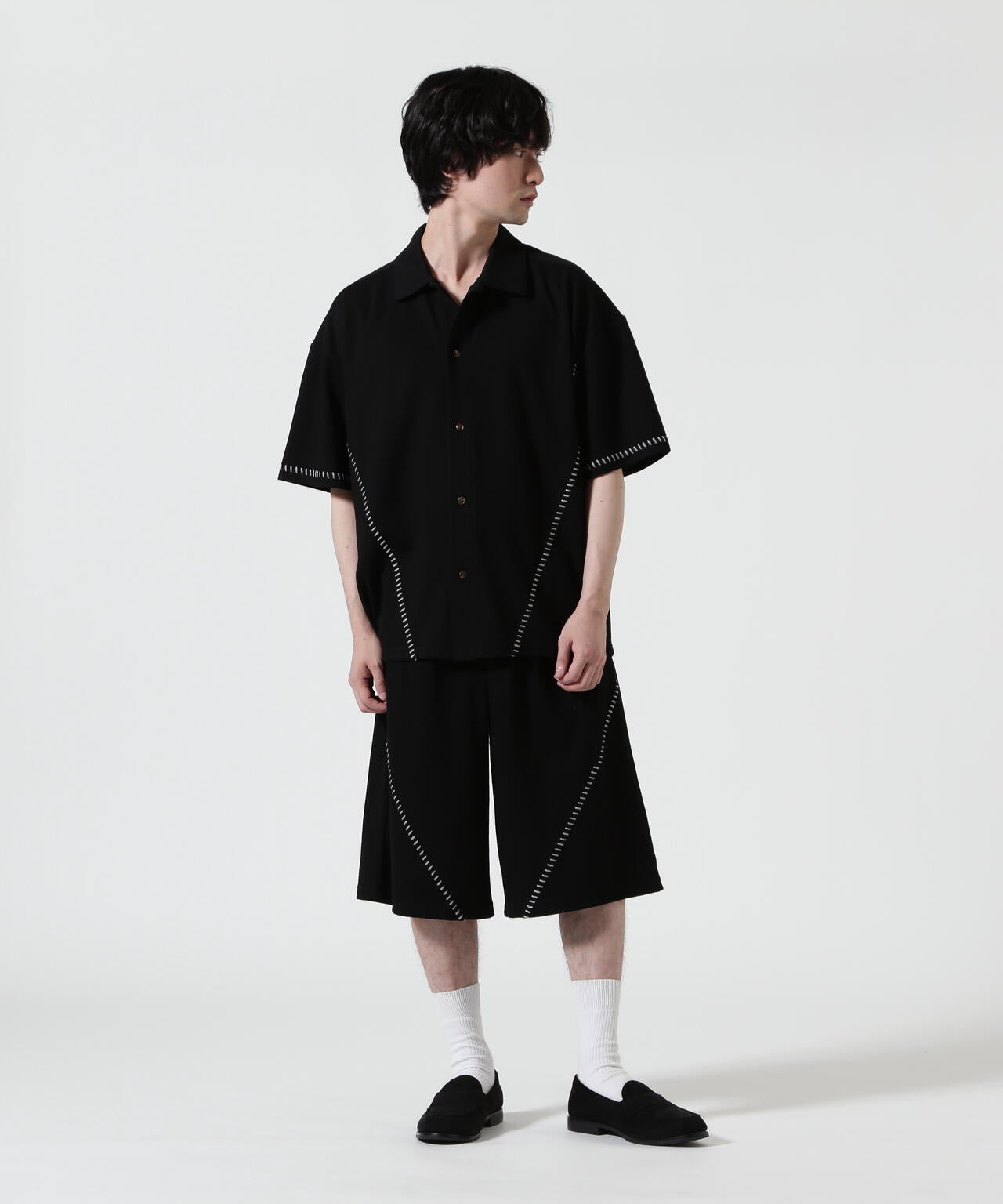 B omnivore/ビーオムニボー STITCH SHORTS ステッチショーツ
