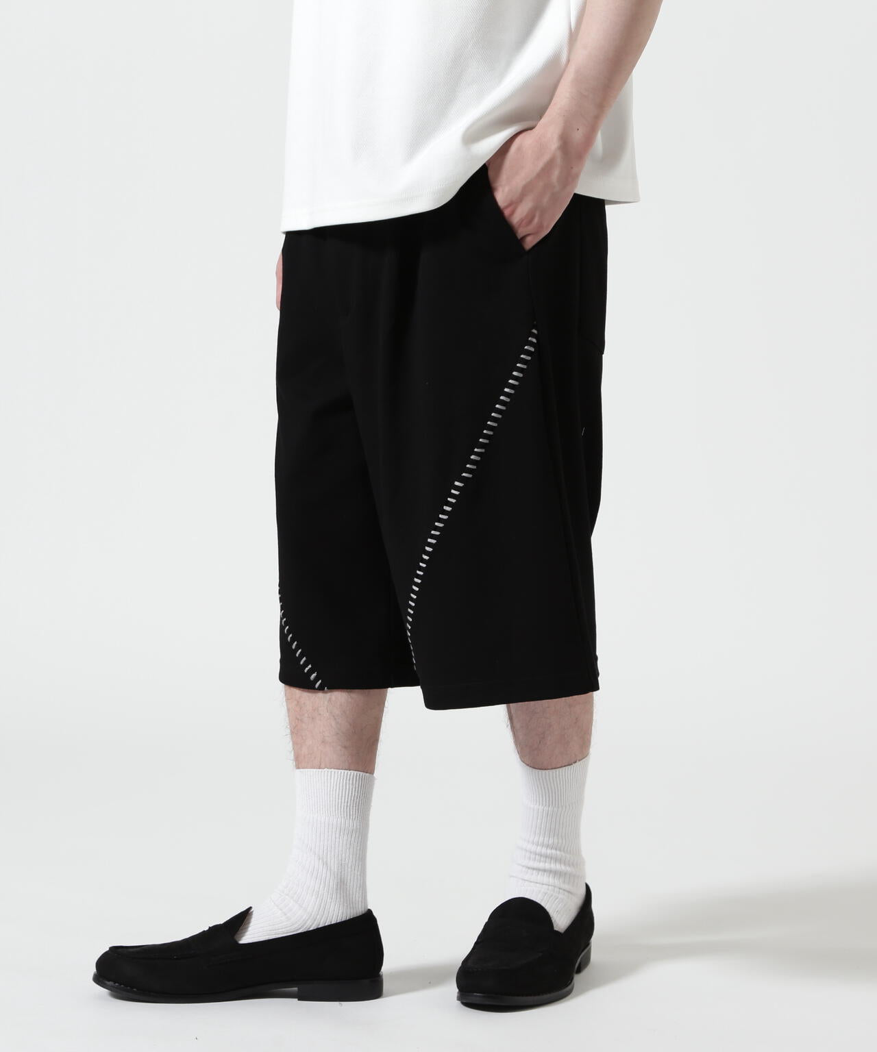 B omnivore/ビーオムニボー STITCH SHORTS ステッチショーツ