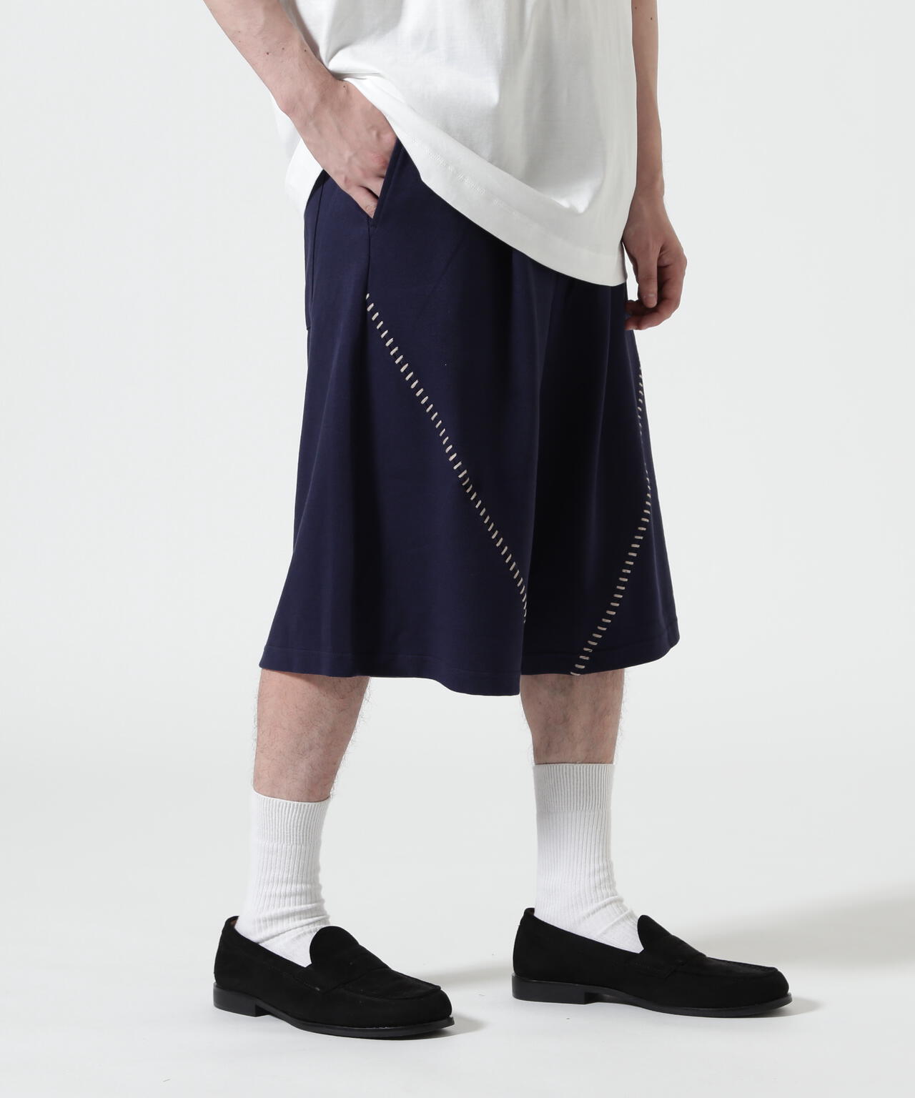 B omnivore/ビーオムニボー STITCH SHORTS ステッチショーツ