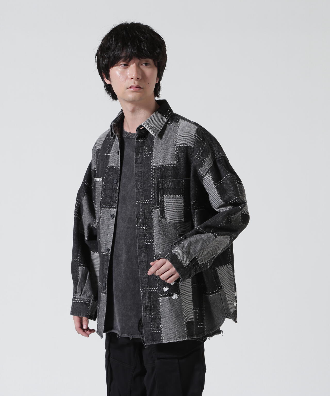 B omnivore/ビーオムニボー HANDSTITCH DENIM SHIRT 2