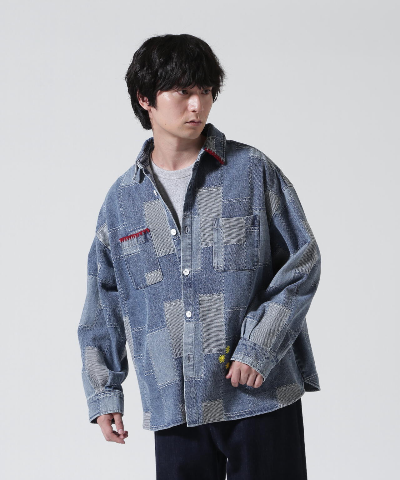 B omnivore/ビーオムニボー HANDSTITCH DENIM SHIRT 2