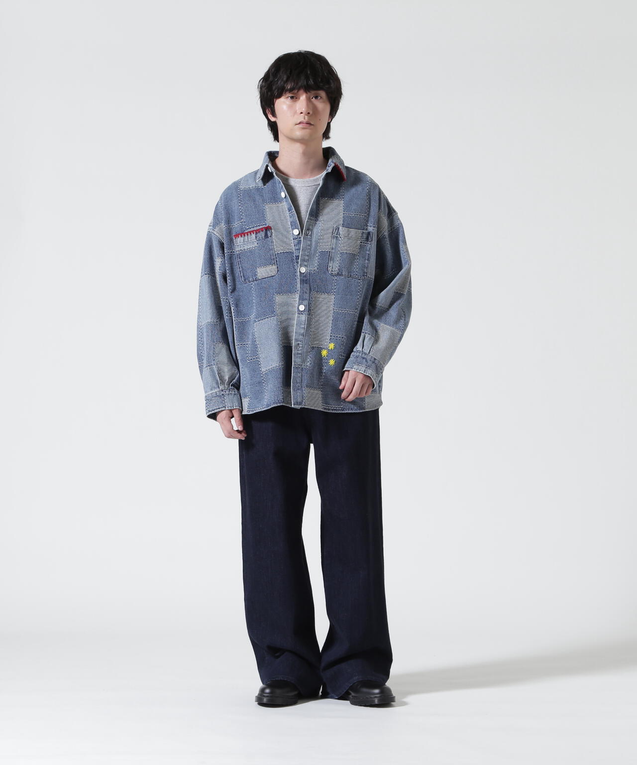 B omnivore/ビーオムニボー HANDSTITCH DENIM SHIRT 2