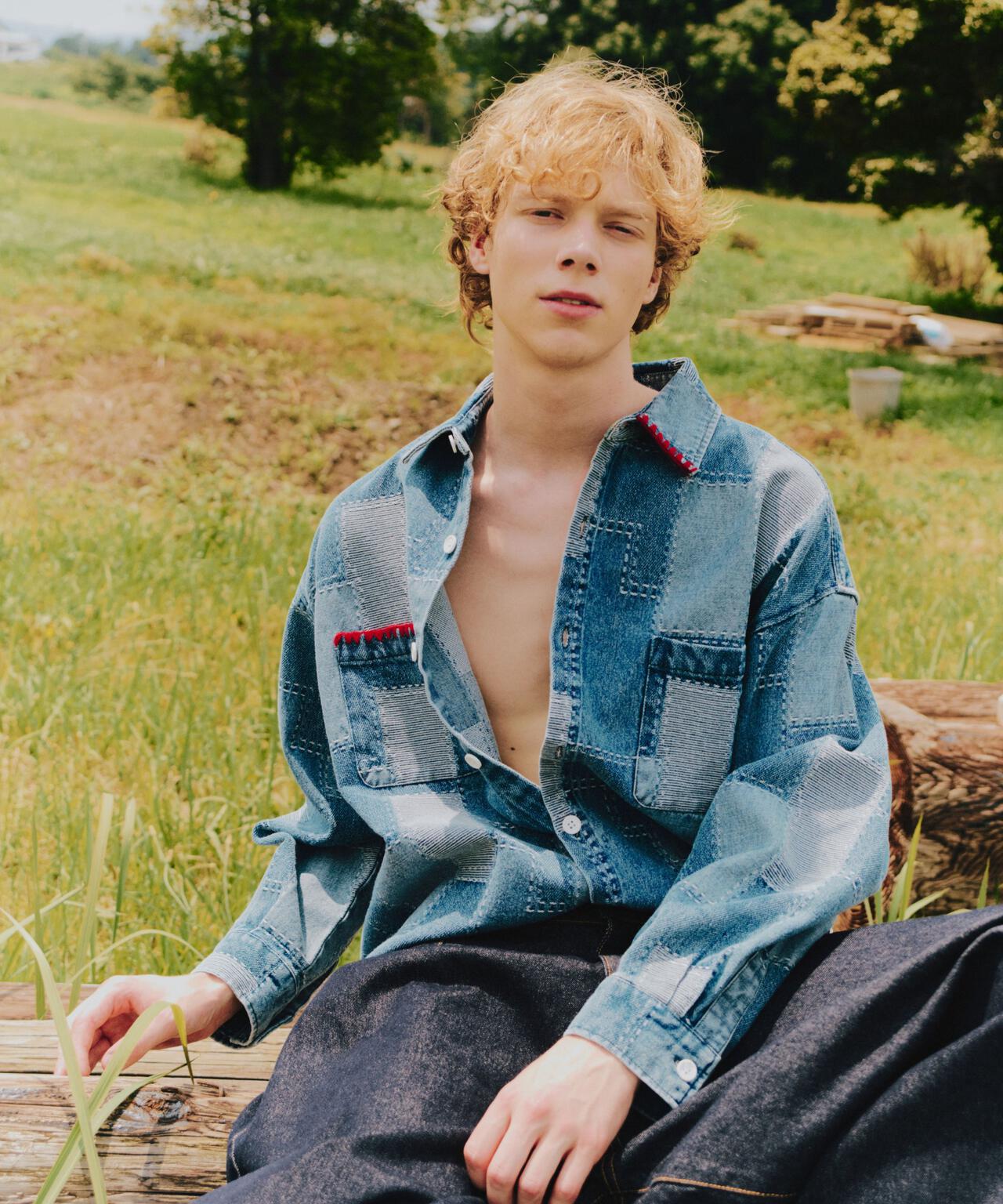 B omnivore/ビーオムニボー HANDSTITCH DENIM SHIRT 2