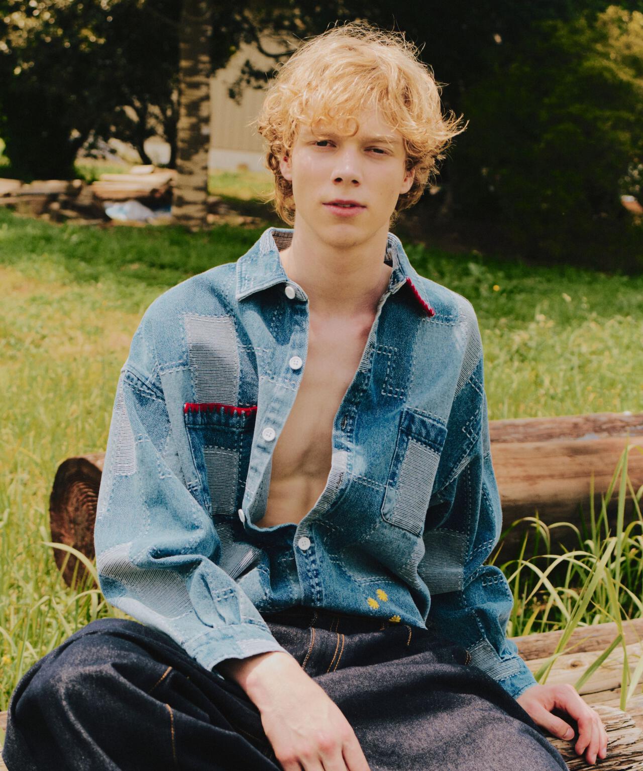 B omnivore/ビーオムニボー HANDSTITCH DENIM SHIRT 2