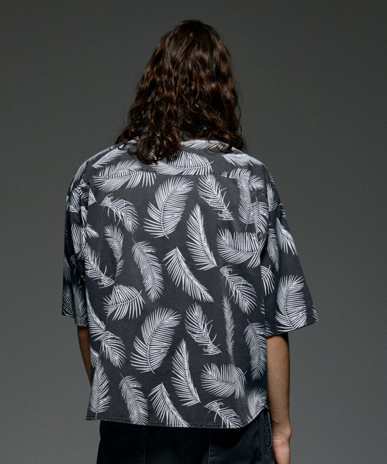 B omnivore/ビーオムニボー PIGMENT WIND CLOTH SHIRT ピグメントウインドクロスシャツ