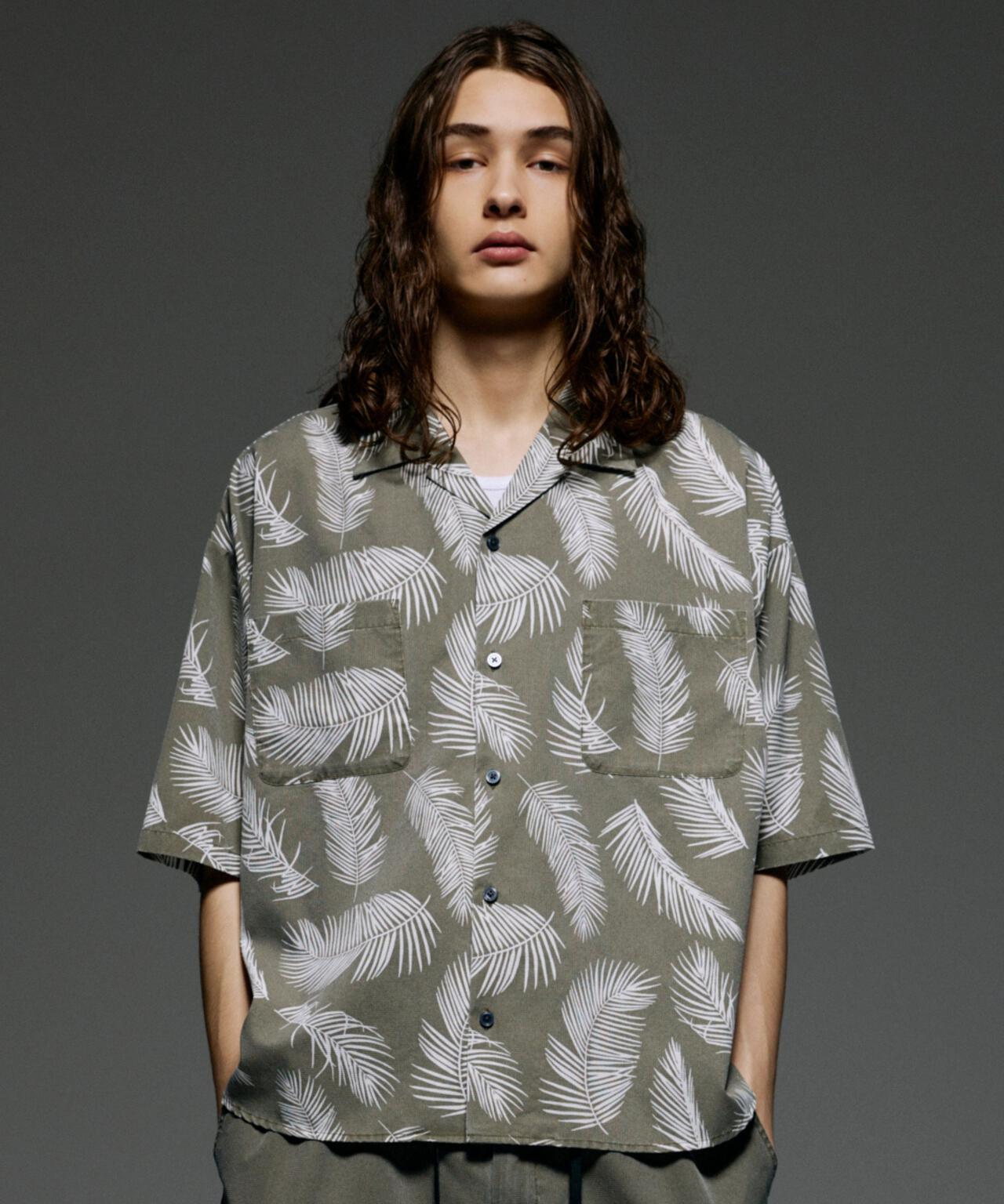 B omnivore/ビーオムニボー PIGMENT WIND CLOTH SHIRT ピグメントウインドクロスシャツ