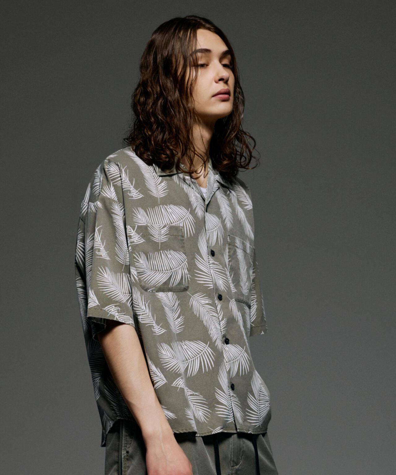 B omnivore/ビーオムニボー PIGMENT WIND CLOTH SHIRT ピグメントウインドクロスシャツ