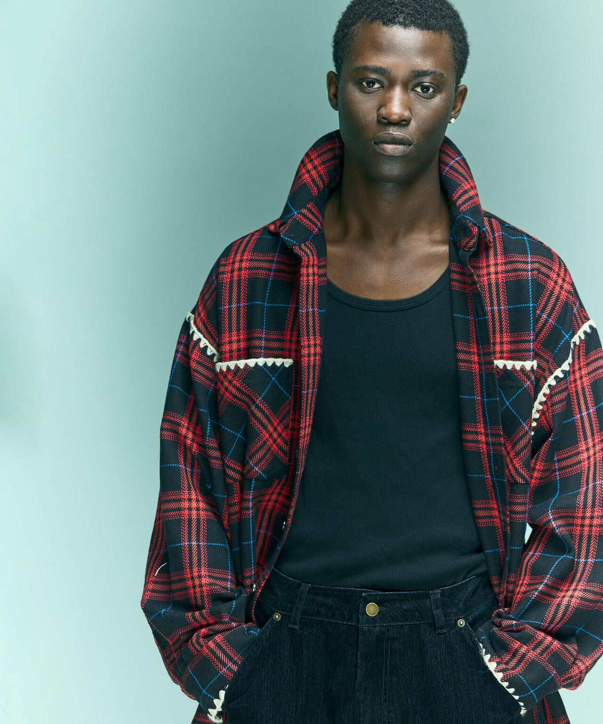 B omnivore/ビーオムニボー HAND STITCH FLANNEL ハンドステッチフランネルシャツ