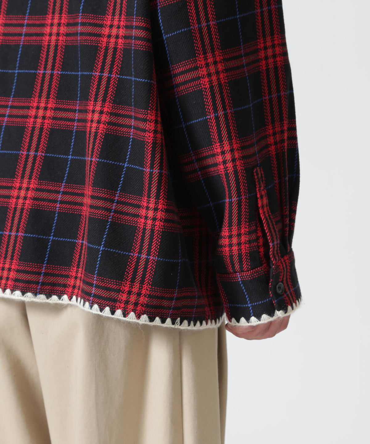 B omnivore/ビーオムニボー HAND STITCH FLANNEL ハンドステッチフランネルシャツ