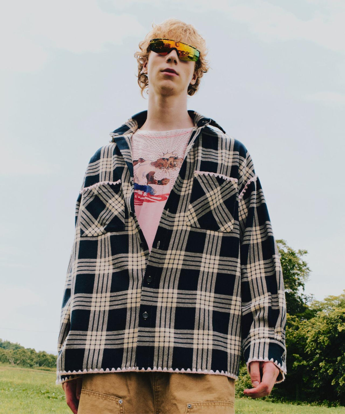 B omnivore/ビーオムニボー HAND STITCH FLANNEL ハンドステッチフランネルシャツ