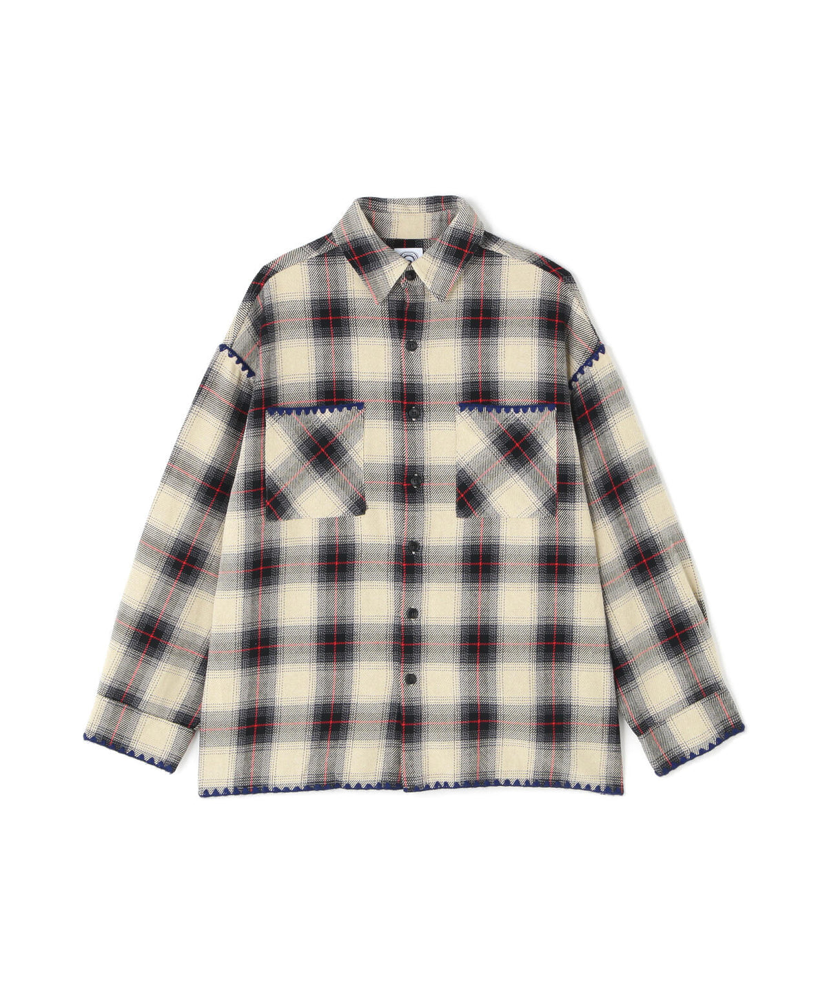 B omnivore/ビーオムニボー HAND STITCH FLANNEL ハンドステッチフランネルシャツ