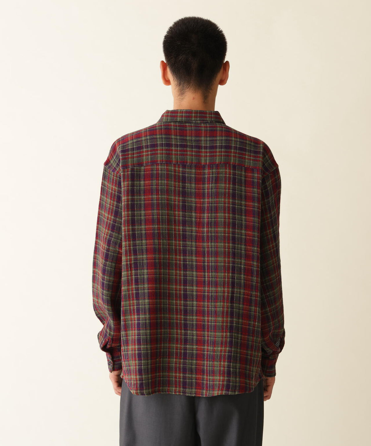B omnivore/ビーオムニボー PLAID PATTERN SHIRT