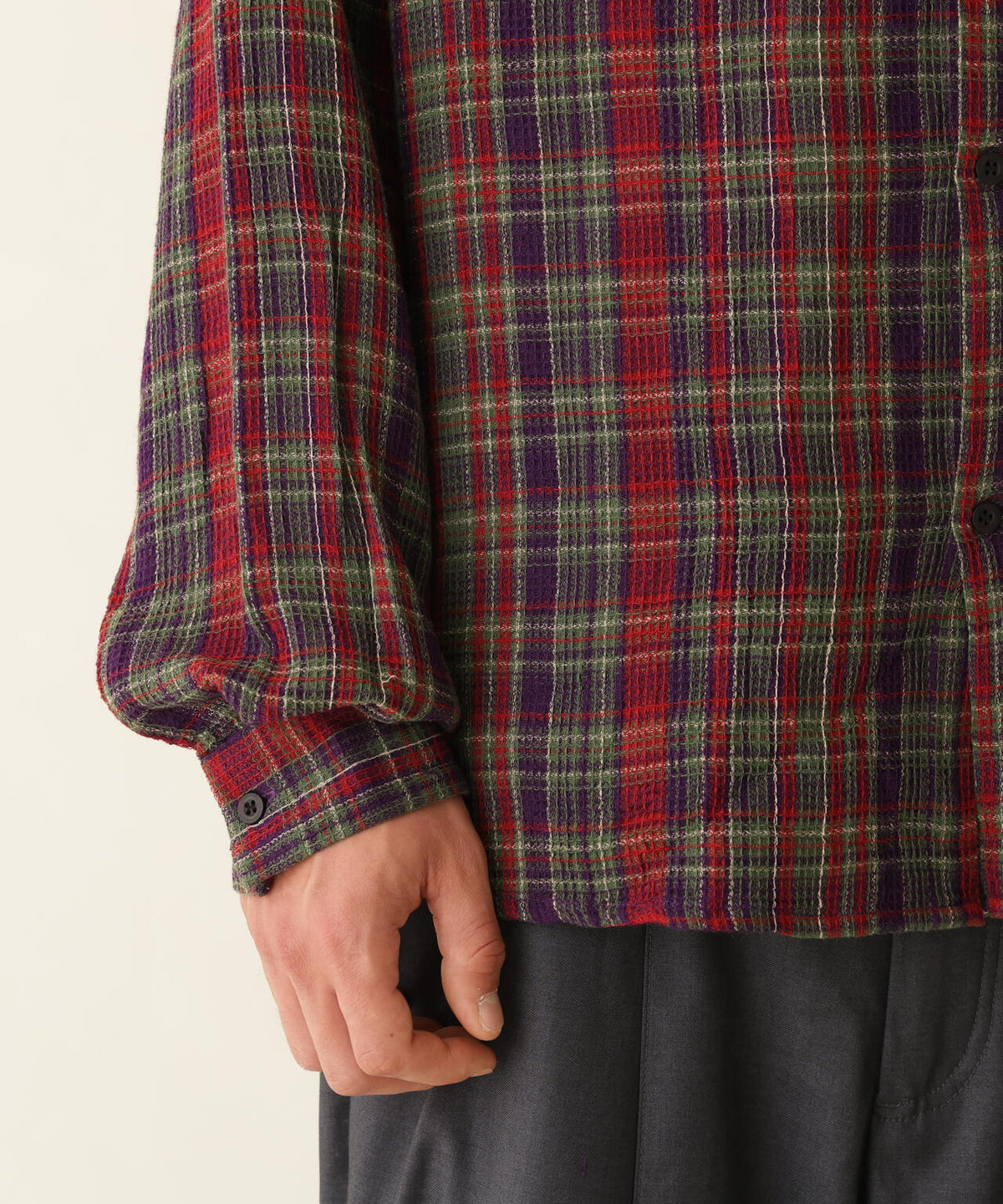 B omnivore/ビーオムニボー PLAID PATTERN SHIRT