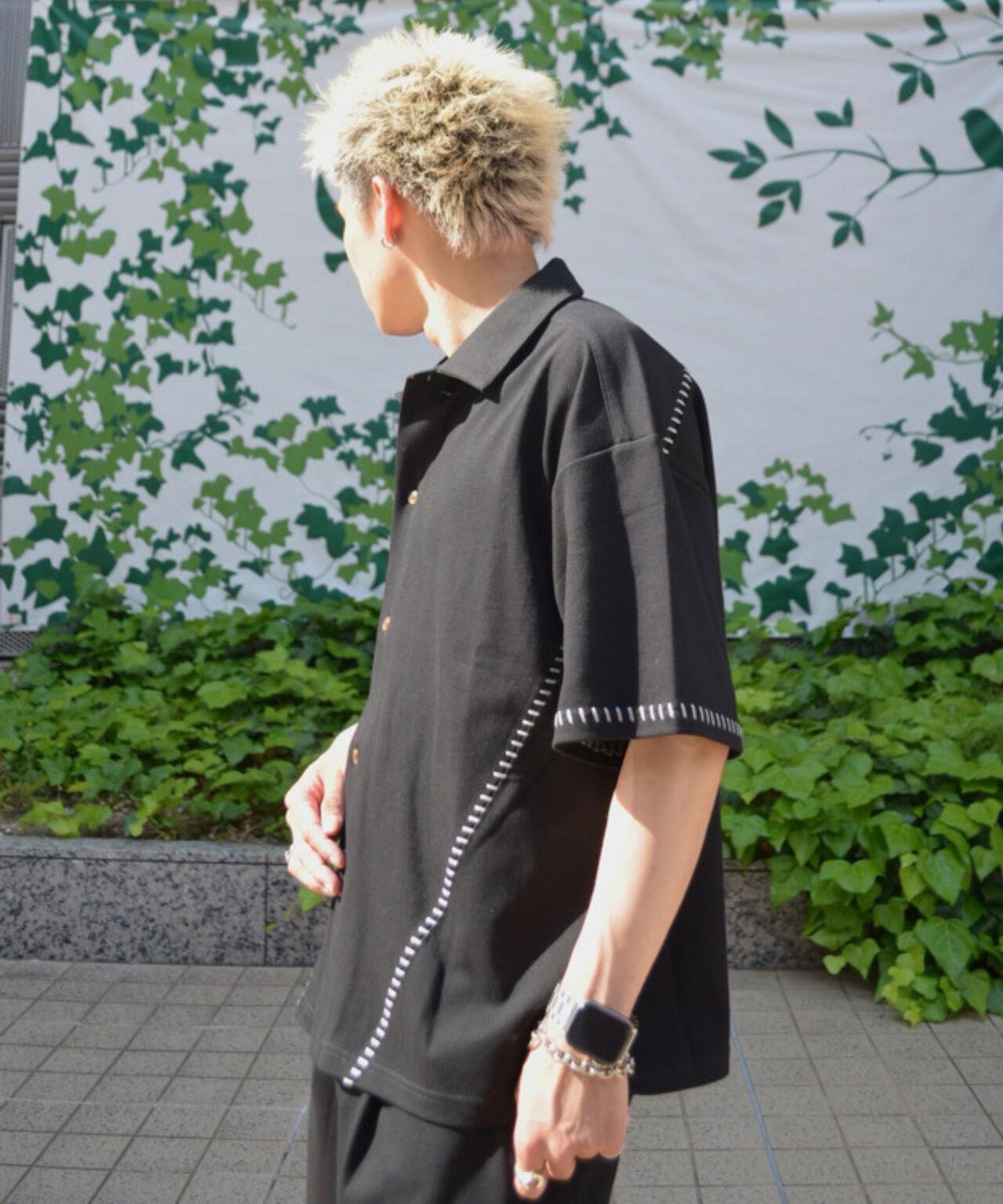 B omnivore/ビーオムニボー STITCH S/S SHIRT ステッチシャツ