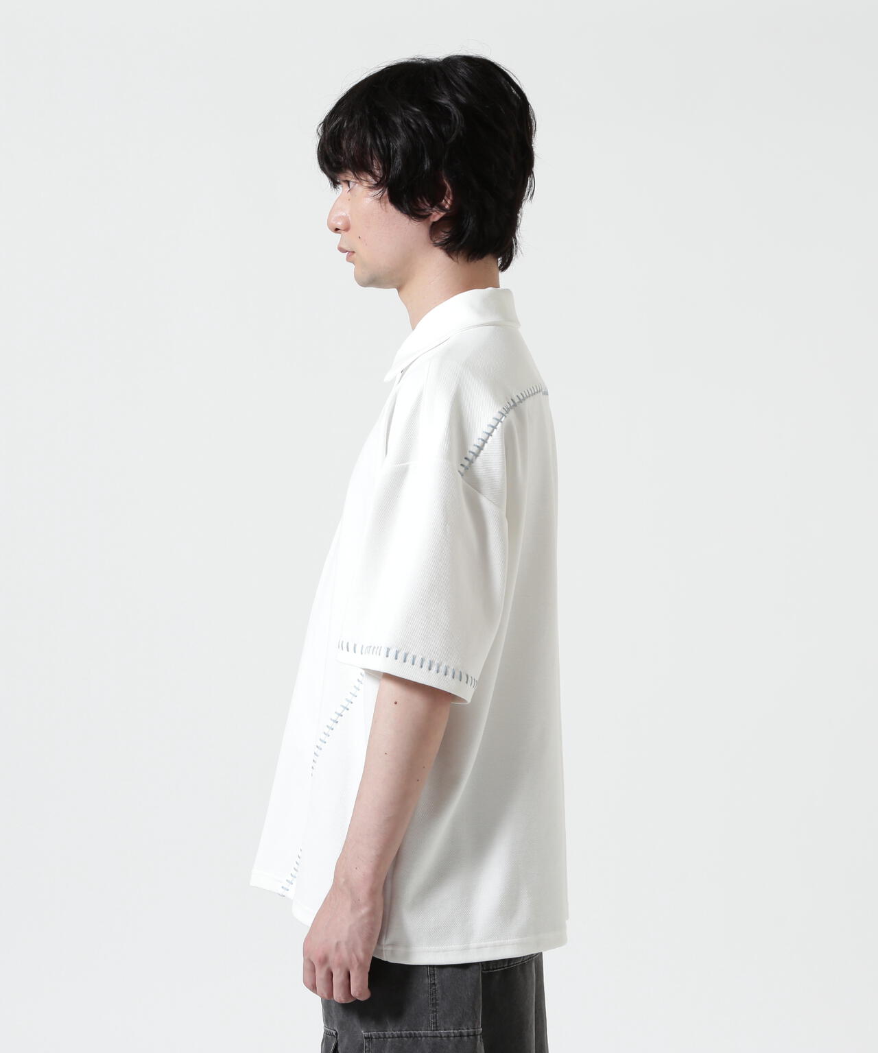 B omnivore/ビーオムニボー STITCH S/S SHIRT ステッチシャツ