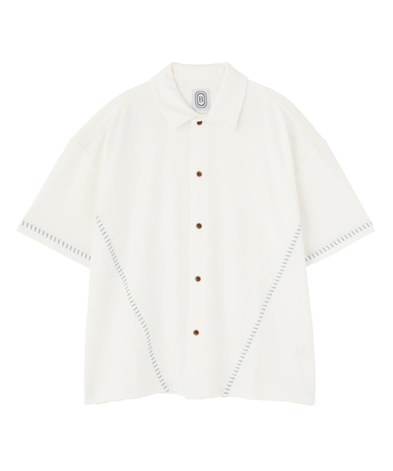 B omnivore/ビーオムニボー STITCH S/S SHIRT ステッチシャツ