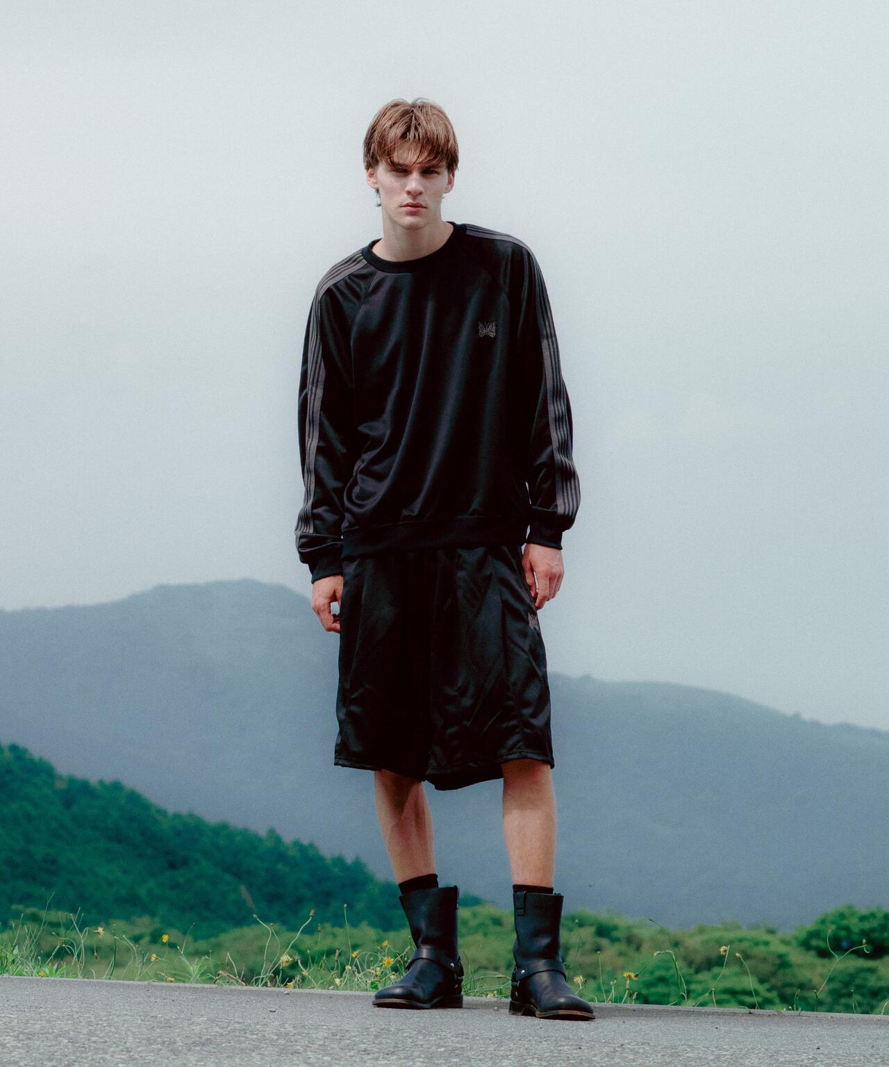 Needles/ニードルズ 別注Track Crew Neck Shirt - Poly Smooth