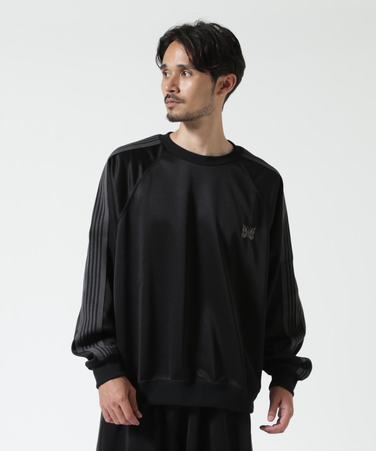Needles/ニードルズ 別注Track Crew Neck Shirt - Poly Smooth