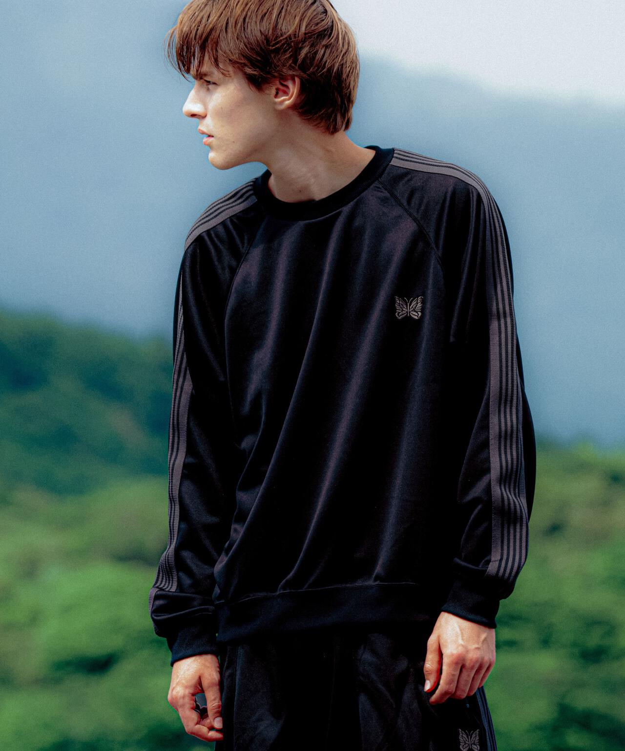 Needles/ニードルズ 別注Track Crew Neck Shirt - Poly Smooth