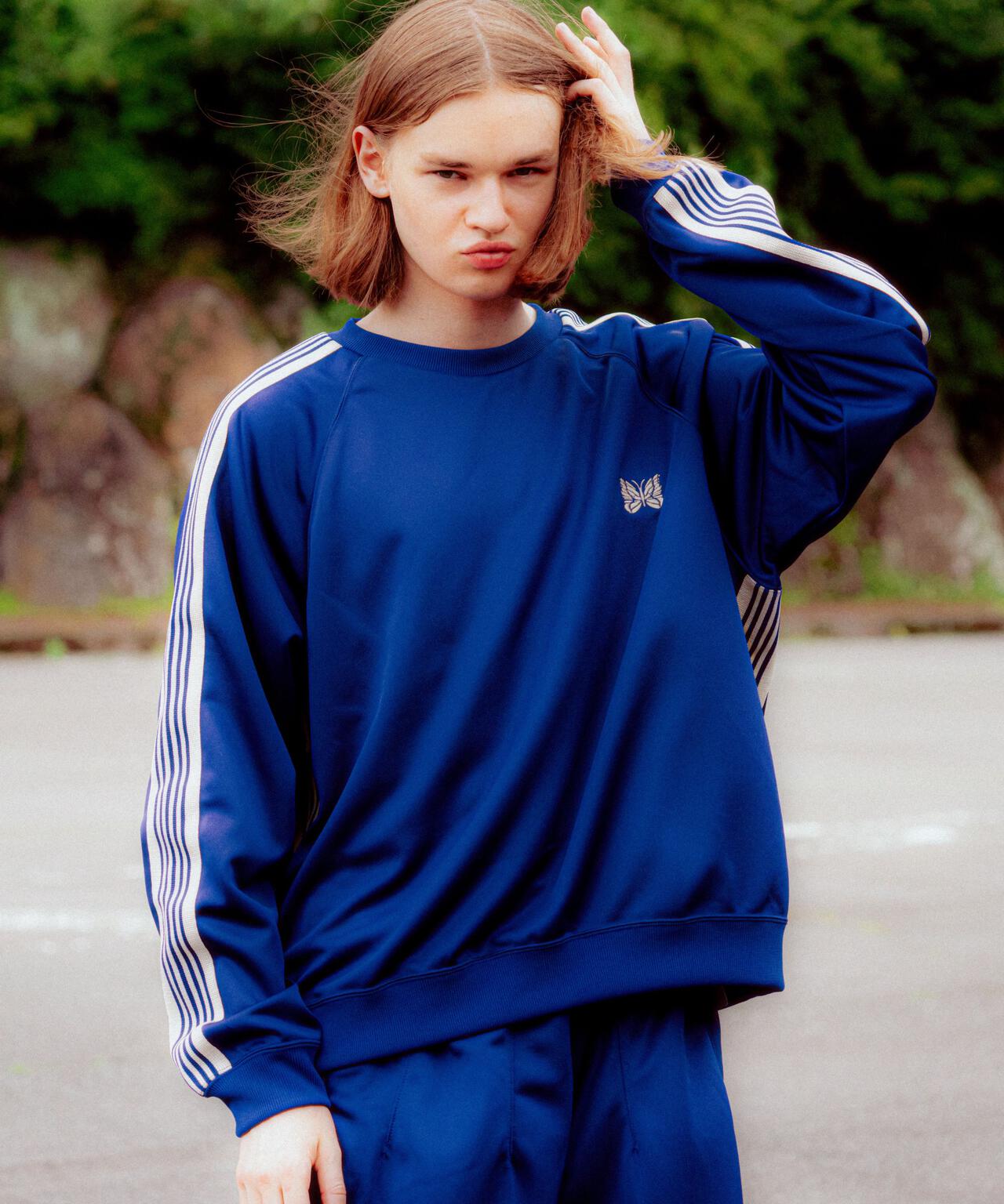 Needles/ニードルズ 別注Track Crew Neck Shirt - Poly Smooth
